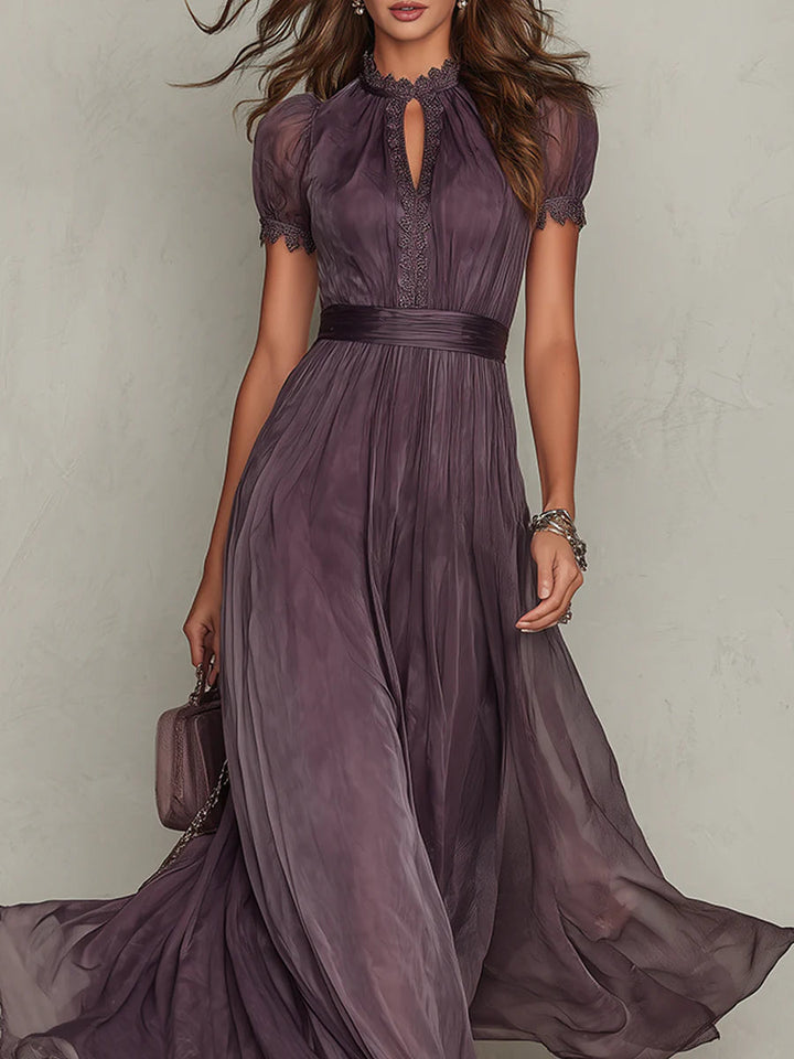 Ashley | Abito Maxi in Chiffon Vintage Elegante