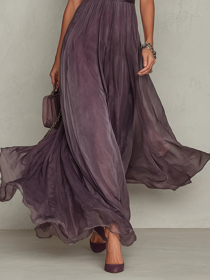 Ashley | Abito Maxi in Chiffon Vintage Elegante
