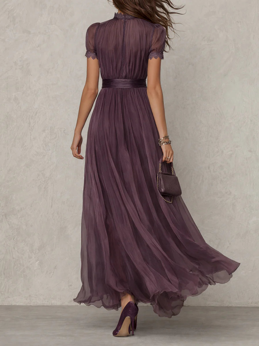 Ashley | Abito Maxi in Chiffon Vintage Elegante