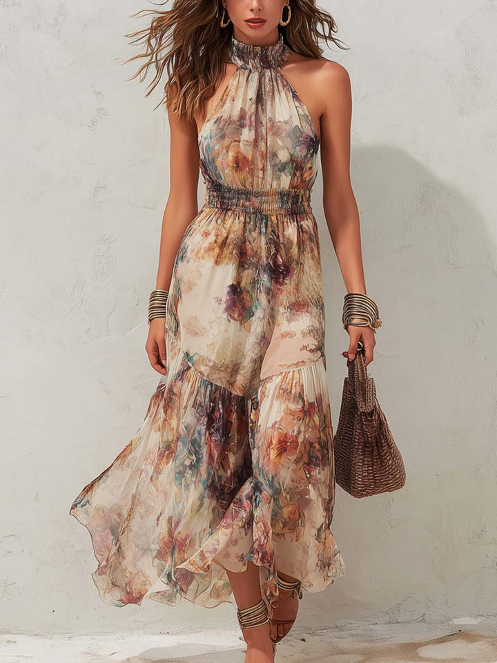 Chloe | Vestito Midi Vintage a Fiori