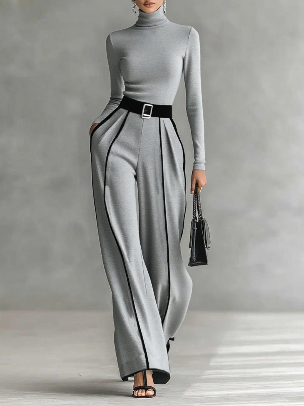 Vera™ | Completo elegante con dettagli a contrasto