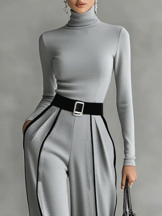 Vera™ | Completo elegante con dettagli a contrasto