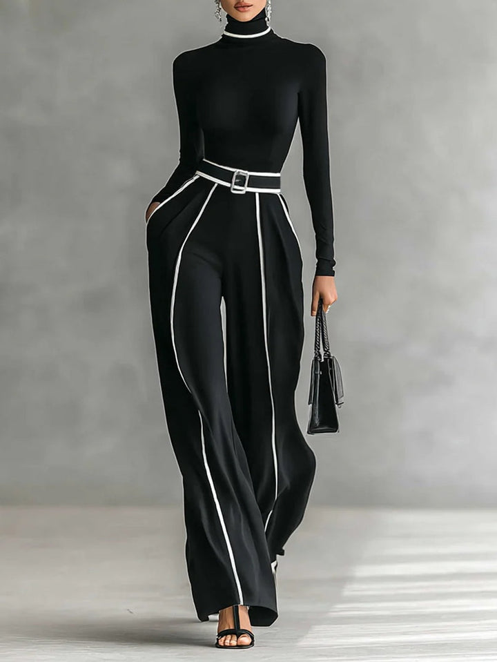 Vera™ | Completo elegante con dettagli a contrasto