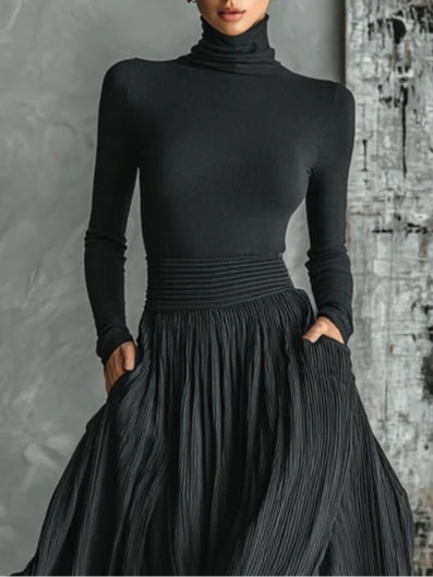 Eva™ | Completo elegante con gonna plissettata