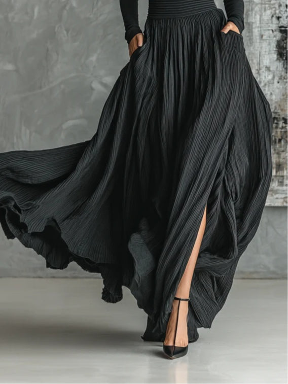 Eva™ | Completo elegante con gonna plissettata