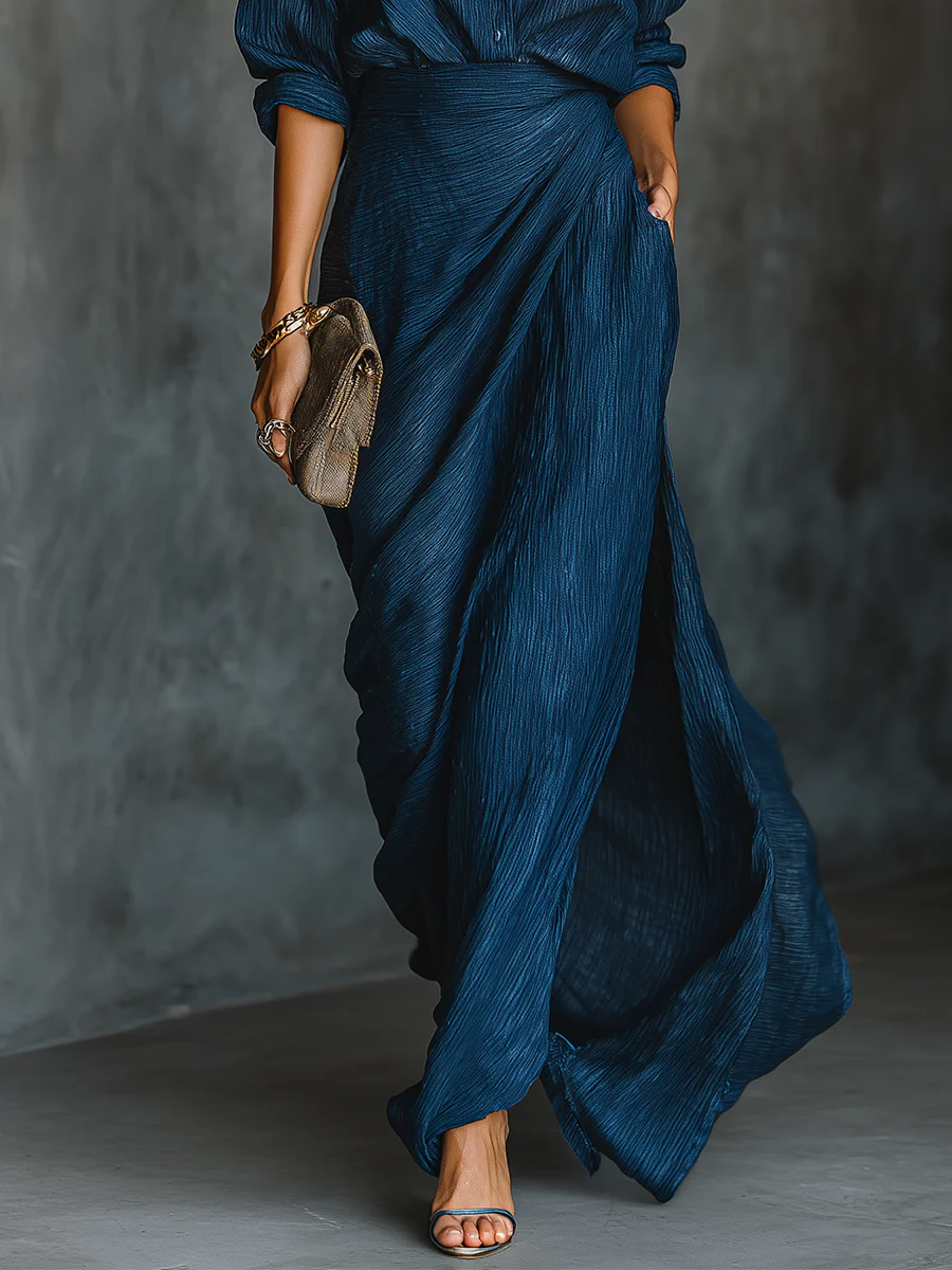 Sara™ | Completo elegante con gonna lunga