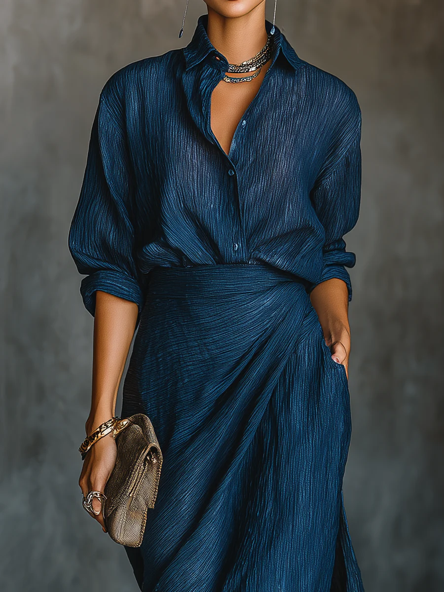 Sara™ | Completo elegante con gonna lunga