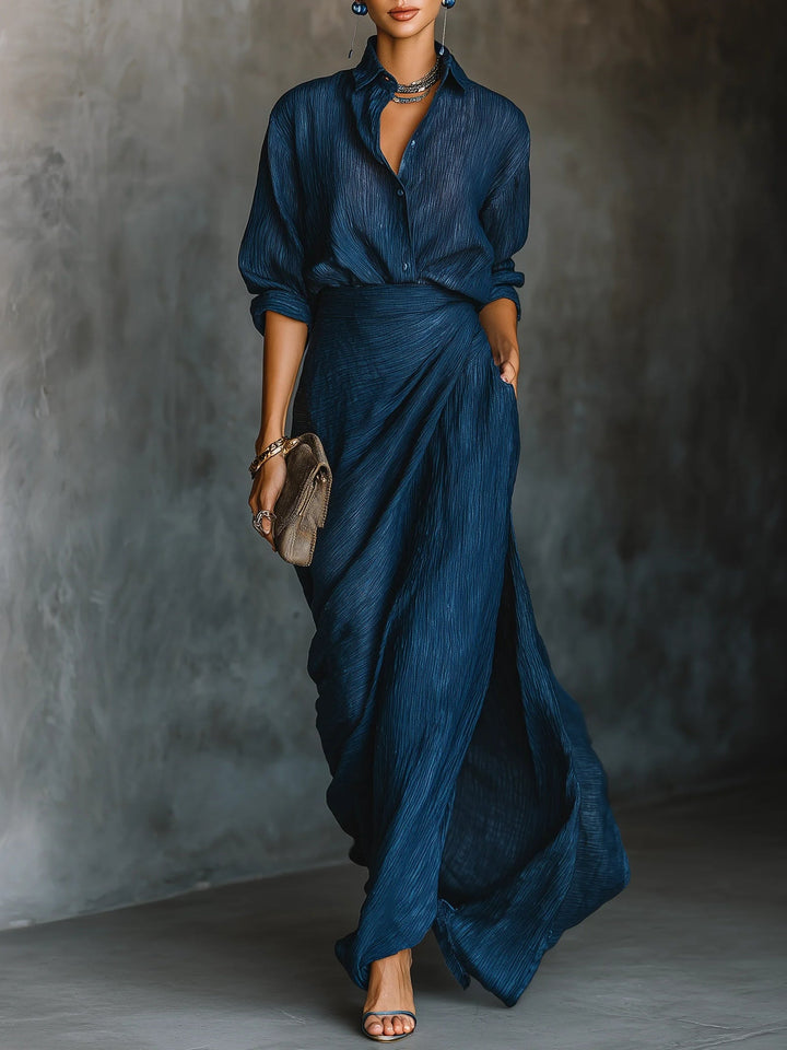 Sara™ | Completo elegante con gonna lunga