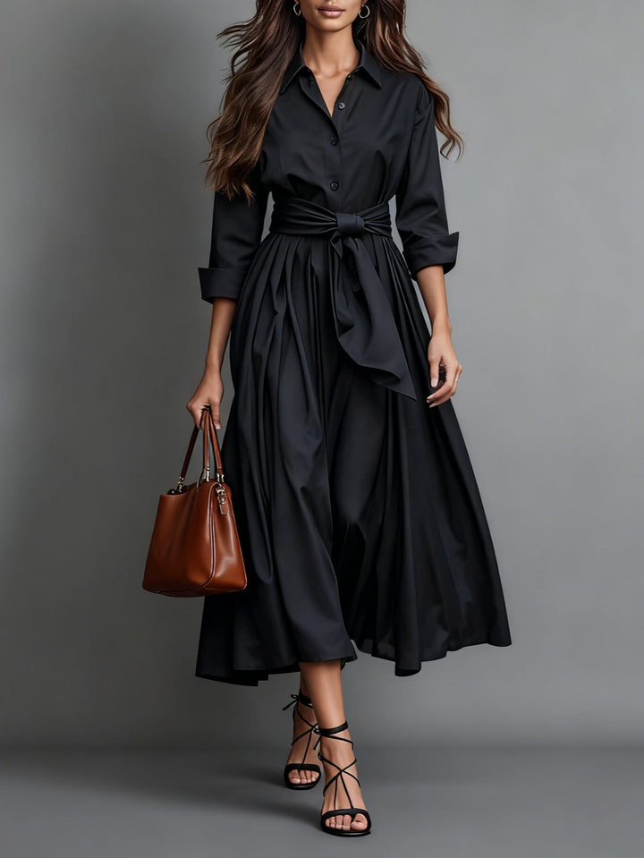 Marise™ | Elegante Abito Maxi con Dettaglio Fiocco