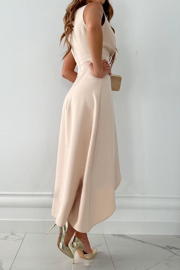 Vestito con Motivo Rosa