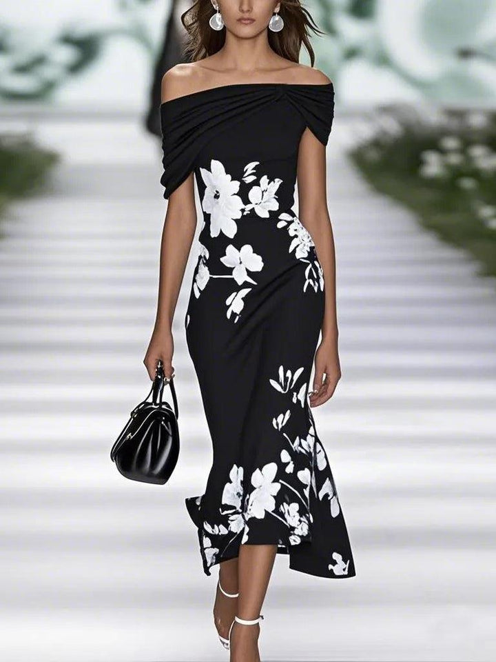 Frederique | Abito Elegante con Stampa Floreale