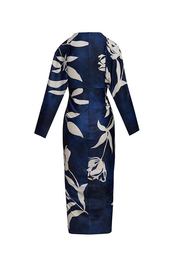 Eva | Vestito Midi Dolman con Stampa Unica Sun Escape