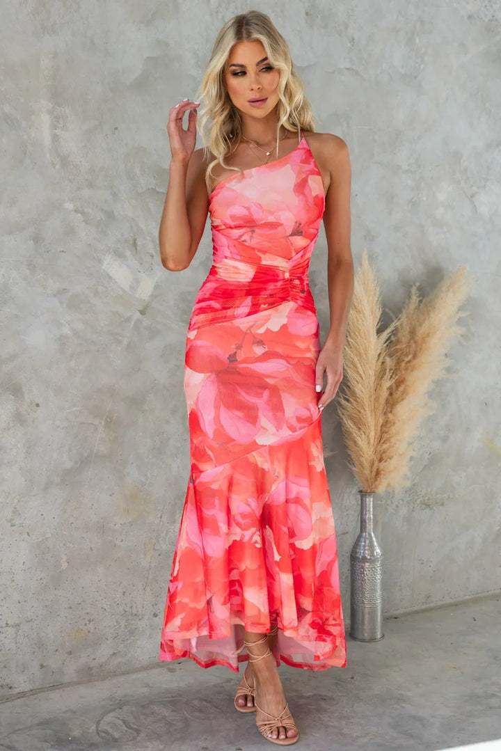 Layla™ | Vestito Plissettato a Un Spalla