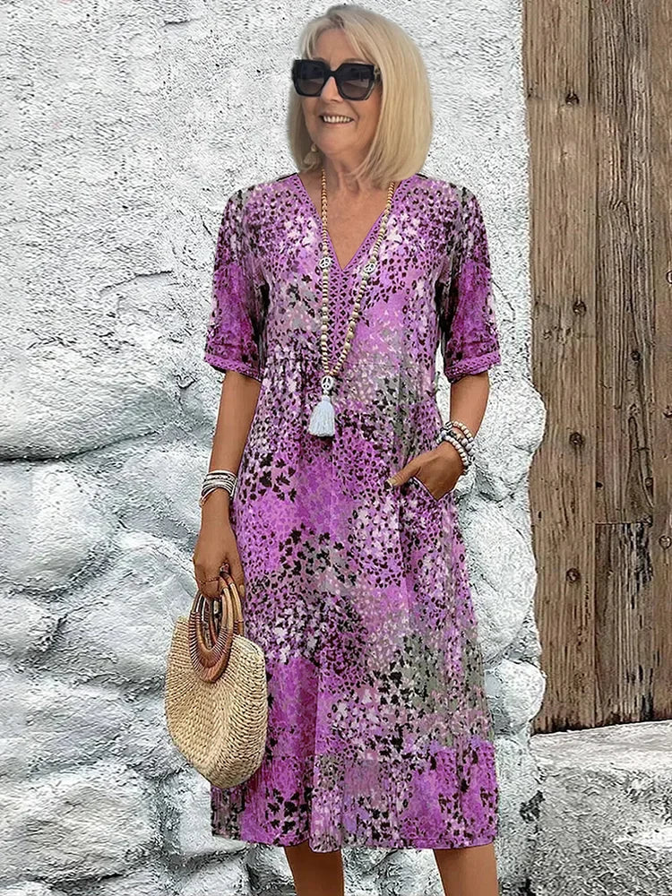 Lina | Vestito leggero con scollatura a V