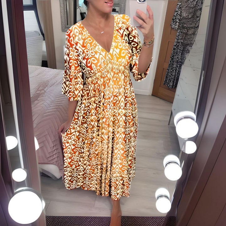 Lillia - Vestito Stampato Boho