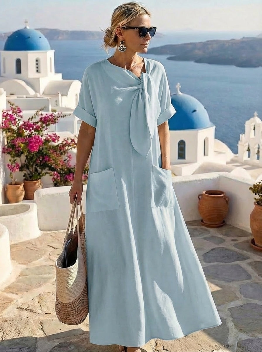 Fleur™ Vestito Elegante con Tasche