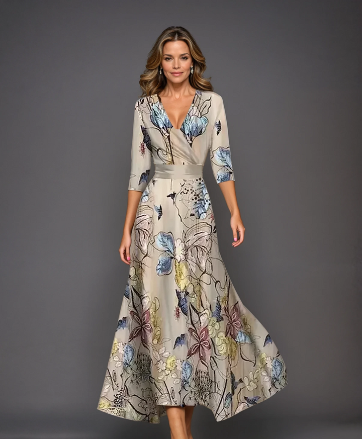 Vestito Chic con Stampa Floreale