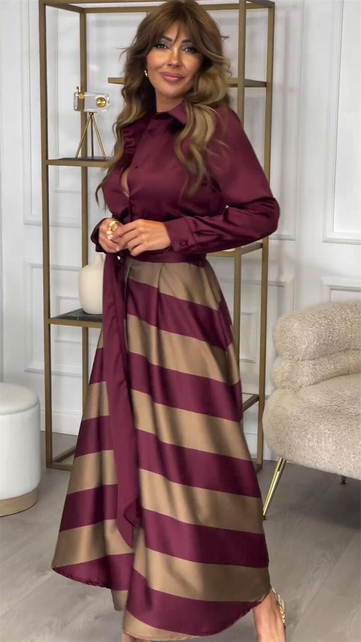 Vestito Maxi a Righe