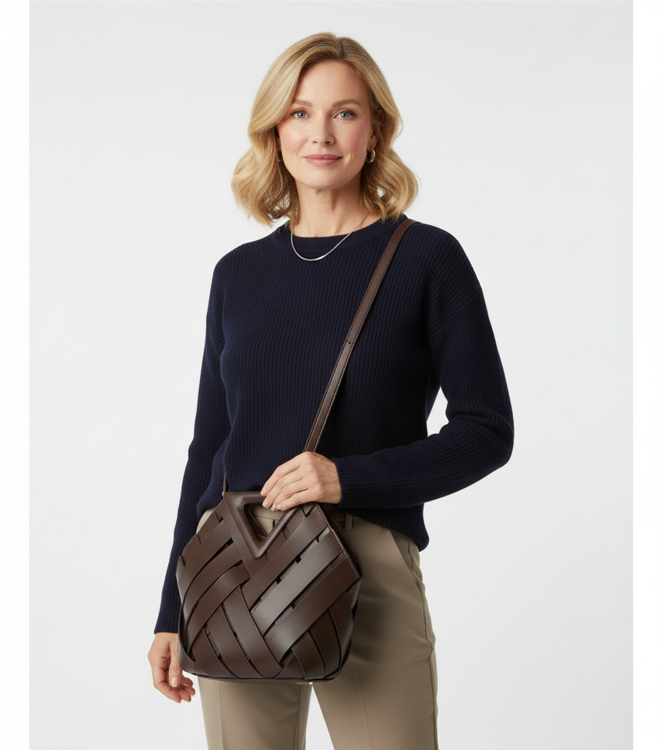 Brigitte · Borsa intrecciata dal fascino senza tempo