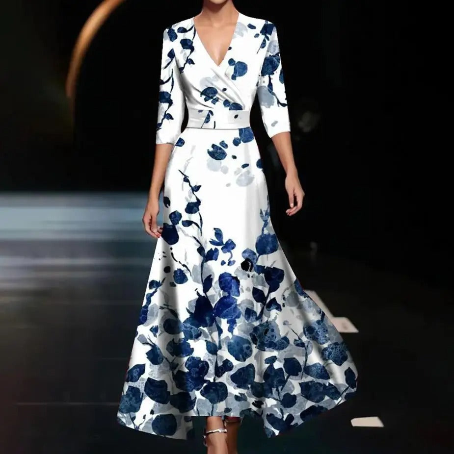 Vestito Chic con Stampa Floreale