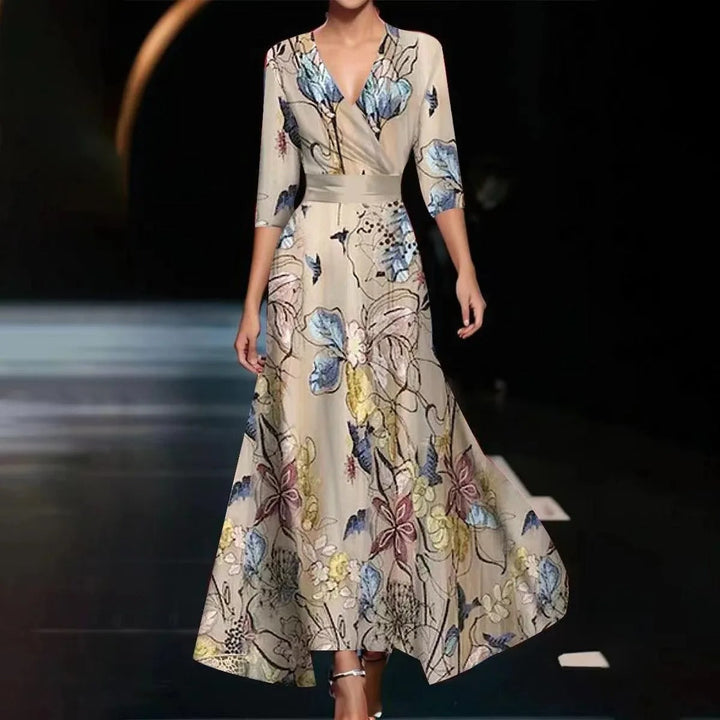 Vestito Chic con Stampa Floreale